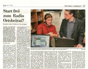 KN 30.07.2008 - Start frei zum Radion Ortsbeirat?